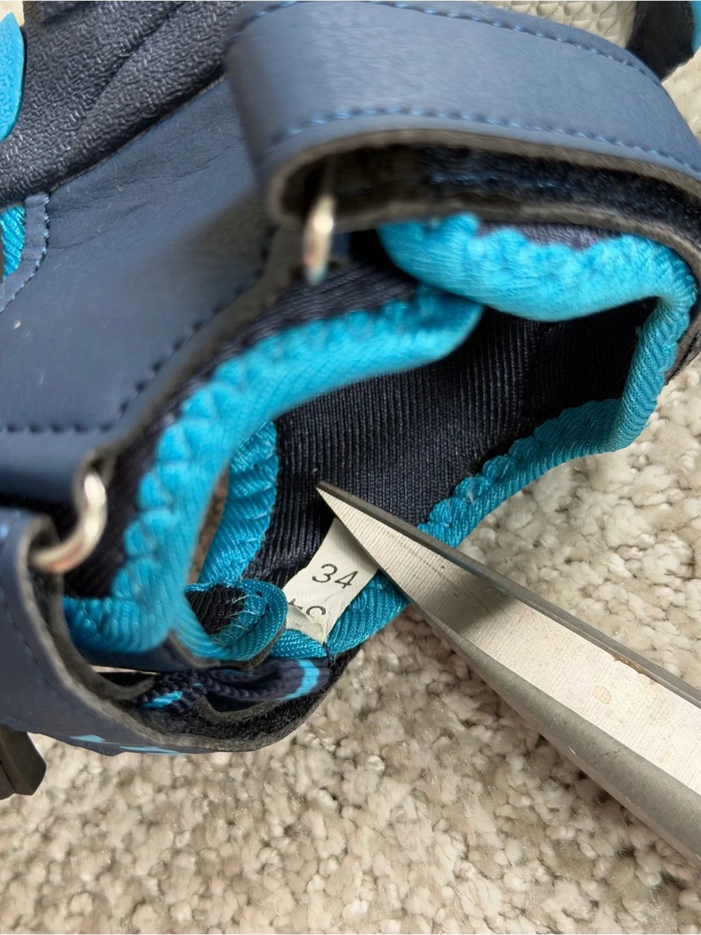 VITIKE Boys Big Kids Closed Toe Sports Sandals Water Shoes Size 3 Navy Cyan